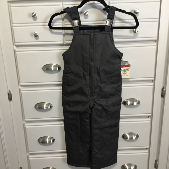OshKosh B'gosh Other - NWT OshKosh B’gosh Bib Snow Suit Overalls size 5 Gray Unisex